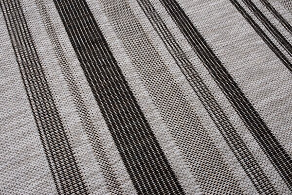Makro Abra Kusový koberec Sisal MELISSA KL69B Pruhy šedý Rozměr: 160x230 cm