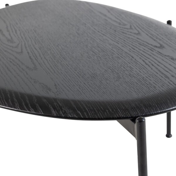 Černý konferenční stolek 67x92 cm Kota – WOOOD