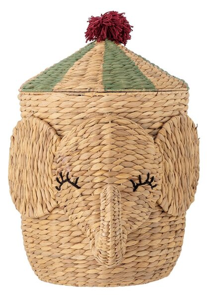 Dětský koš na hračky z vodního hyacintu v přírodní barvě ø 35x50 cm Bobo – Bloomingville Mini