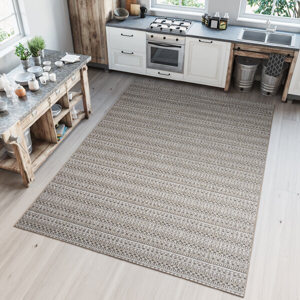Makro Abra Kusový koberec Sisal MELISSA KF90A hnědý béžový Rozměr: 120x170 cm