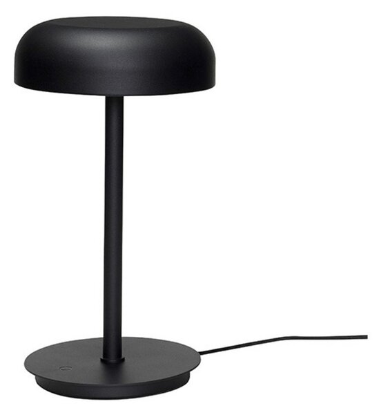 Stolní lampa Hübsch, stmívatelné, Černá, Obývací pokoj, Plast