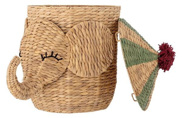 Dětský koš na hračky z vodního hyacintu v přírodní barvě ø 35x50 cm Bobo – Bloomingville Mini