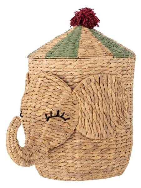 Dětský koš na hračky z vodního hyacintu v přírodní barvě ø 35x50 cm Bobo – Bloomingville Mini