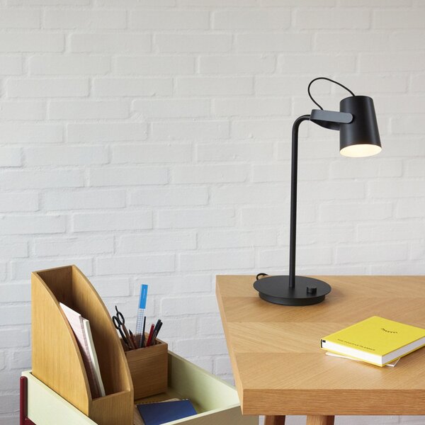 Stolní lampa Hübsch, Ardent, Černá, Pracovna, Kov