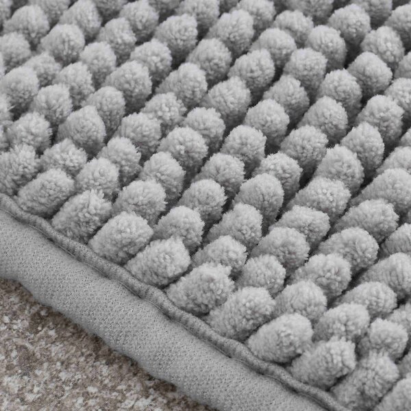 Šedá koupelnová předložka 50x80 cm Bobble – Catherine Lansfield