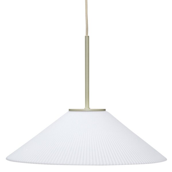 Závěsná svítidlo Hübsch, Solid, Béžová, Jídelna, Sklo, Design