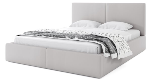Čalouněná postel HILTON 2, 140x200, šedá