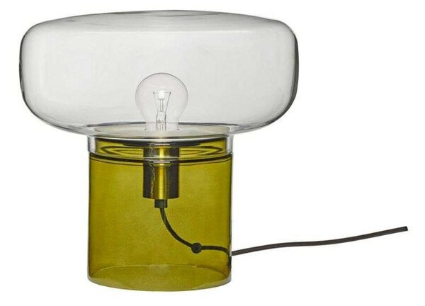 Stolní lampa Hübsch, Transparentní, Obývací pokoj, Sklo