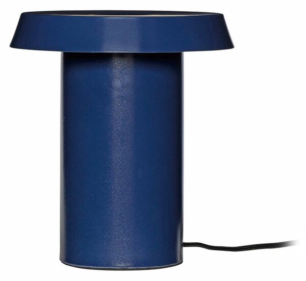 Stolní lampa Hübsch, Keen, Modrá, Obývací pokoj, Kov, Design