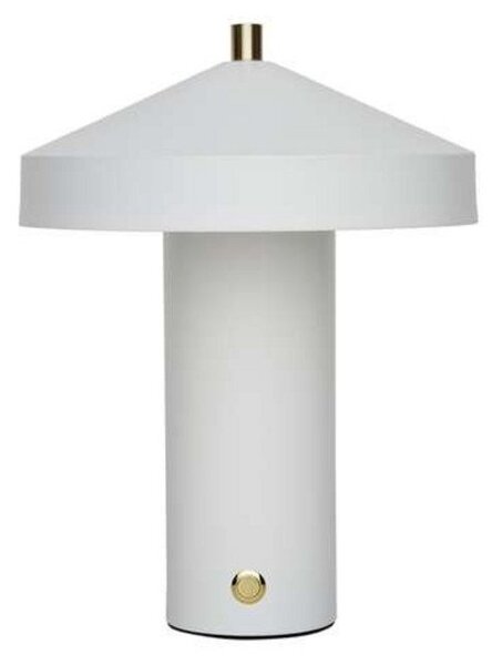 Stolní lampa OYOY Living Design, stmívatelné, Bílá, Obývací pokoj, Kov