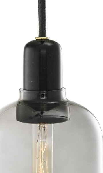 Závěsná svítidlo Normann Copenhagen, Šedá, Obývací pokoj, Sklo