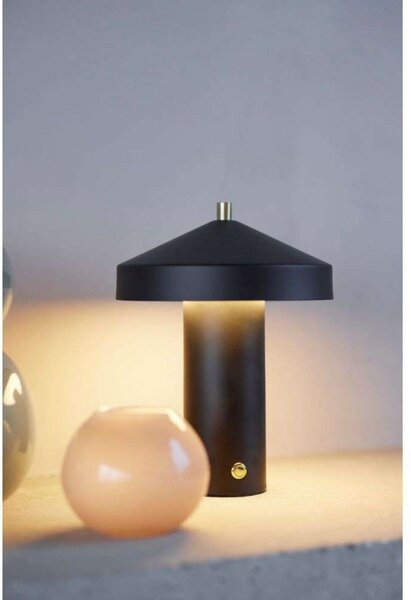 Stolní lampa OYOY Living Design, stmívatelné, Černá, Obývací pokoj, Kov