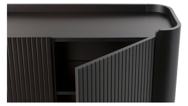 Černý TV stolek 180x55x40 cm Willa – MOME