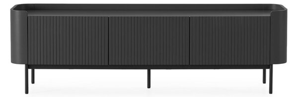 Černý TV stolek 180x55x40 cm Willa – MOME