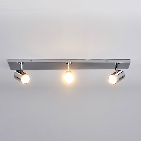 Stropní Lampa Lindby, DEJAN, stmívatelné, Metalická, Koupelna, Kov, Moderní