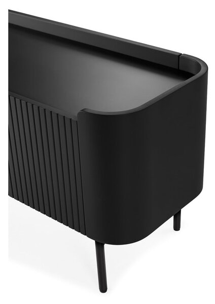 Černý TV stolek 180x55x40 cm Willa – MOME