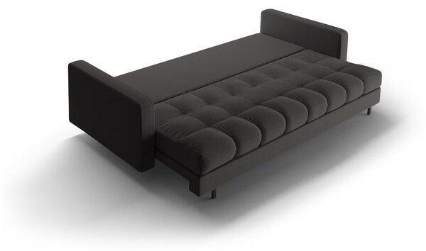 Tmavě šedá rozkládací/s úložným prostorem pohovka 222 cm Bali – Cosmopolitan Design