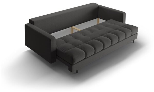 Tmavě šedá rozkládací/s úložným prostorem pohovka 222 cm Bali – Cosmopolitan Design