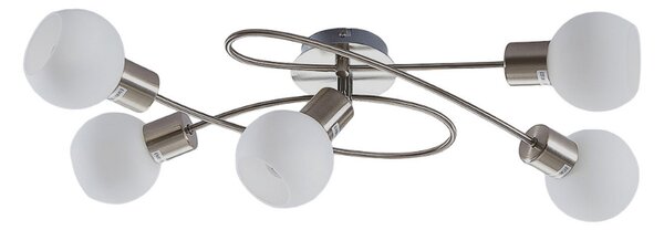 Stropní Lampa Lindby, Elaina, stmívatelné, Metalická, Obývací pokoj, Kov, Moderní