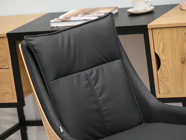 Kancelářské křeslo Leoss (černá). Akce -15%