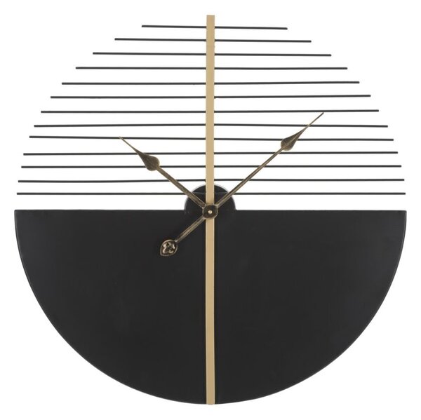 Nástěnné hodiny Mauro Ferretti Stick, 60x4,5 cm, černá/zlatá