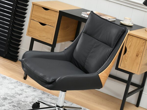 Kancelářské křeslo Leoss (černá). Akce -15%
