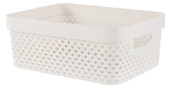 Béžový plastový úložný box 36x27x14 cm Pure – Curver