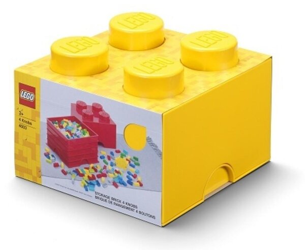Žlutý úložný box LEGO® Smart 25 x 25 cm