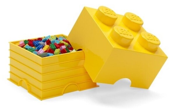 Žlutý úložný box LEGO® Smart 25 x 25 cm