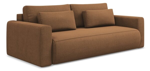 Rozkládací/s úložným prostorem pohovka v terakotové barvě 238 cm Kapua – Makamii