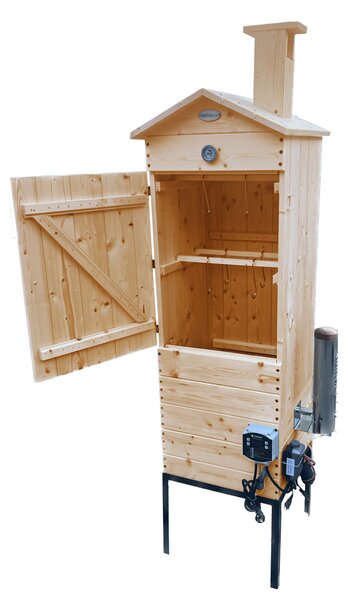 Hoříme.cz Automatická zahradní udírna s Dýmboxem 2,32L, topnou spirálou 2kW a automatickou regulací HM50155DMS2