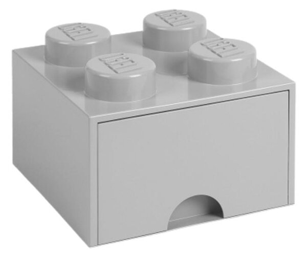 Světle šedý úložný box LEGO® Storage 25 x 25 cm