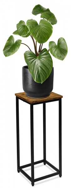 TZB Květinový stojan Loft Arben 60 cm černý/dub