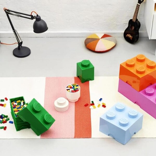 Zelený úložný box LEGO® Storage 25 x 25 cm