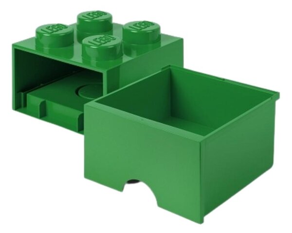 Zelený úložný box LEGO® Storage 25 x 25 cm