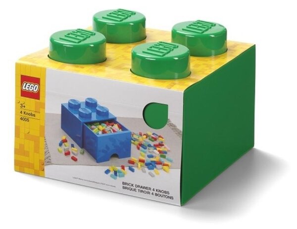 Zelený úložný box LEGO® Storage 25 x 25 cm