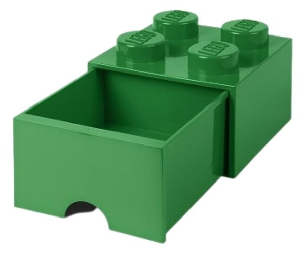 Zelený úložný box LEGO® Storage 25 x 25 cm