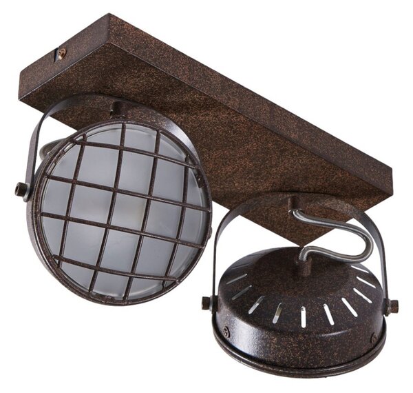 Stropní Lampa Lindby, Tamin, stmívatelné, Hnědá / Rezavá, Obývací pokoj, Kov, Industriální design