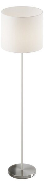 Stojací Lampa Lindby, Everly, Bílá, Obývací pokoj, Tkanina / Textil, Moderní