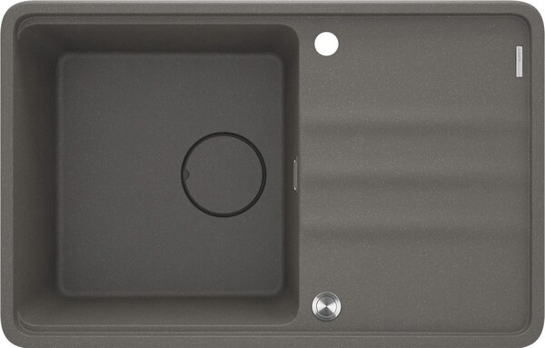Deante Momi, 1-komorový granitový drez 780x500x230 mm, antracitová metalíza, DEA-ZKM_T113