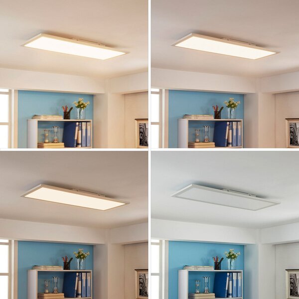 Stropní Lampa Arcchio, Enja, stmívatelné, Bílá, Pracovna, Kov