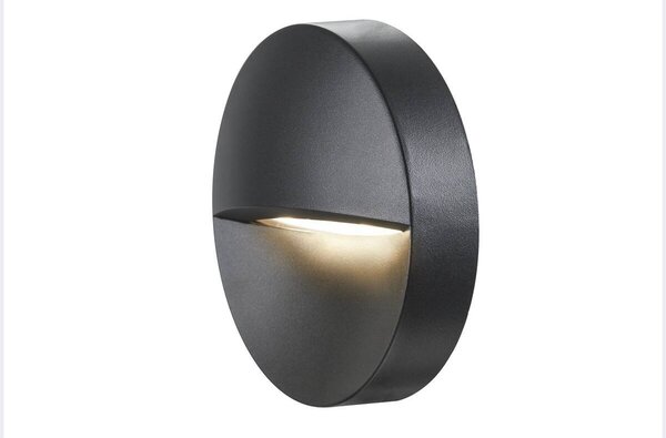 LA 1002868 DOWNUNDER OUT round WL, Outdoor, nástěnné vestavné LED svítidlo, antracitové, 3000K - BIG WHITE (SLV)