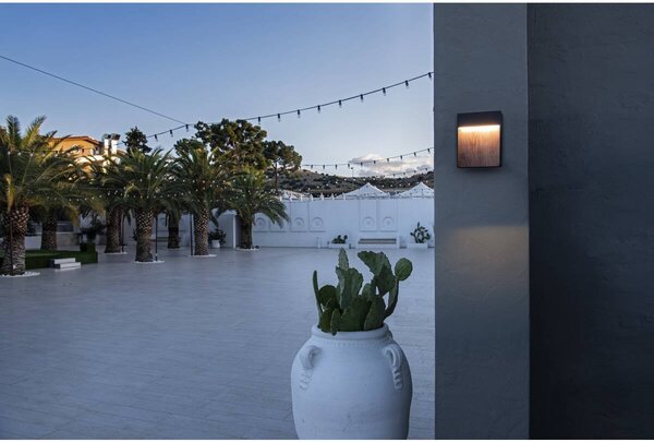 LA 1002953 FLATT Outdoor, nástěnné LED svítidlo, 3000K, IP65, antracitové/hnědé - BIG WHITE (SLV)