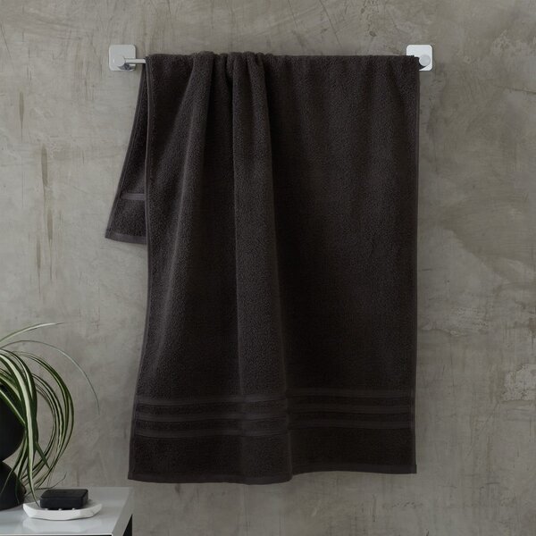 Tmavě šedý froté bavlněný ručník 50x85 cm Zero Twist – Catherine Lansfield