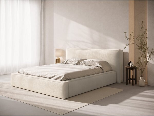 Krémové čalouněné čelo postele 249x100 cm Olivia – Micadoni