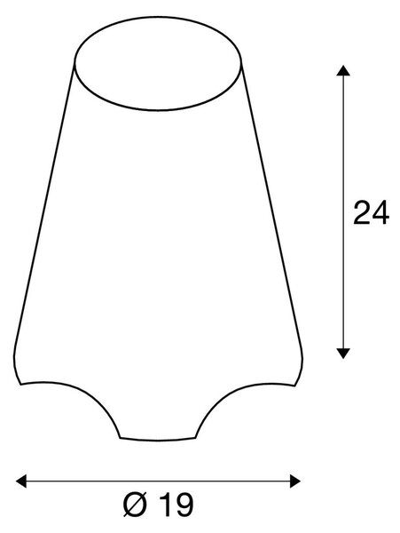 LA 1001778 KIROCONE TL venkovní stolní lampa, E27, IP44, bílá, max. 60W - BIG WHITE (SLV)