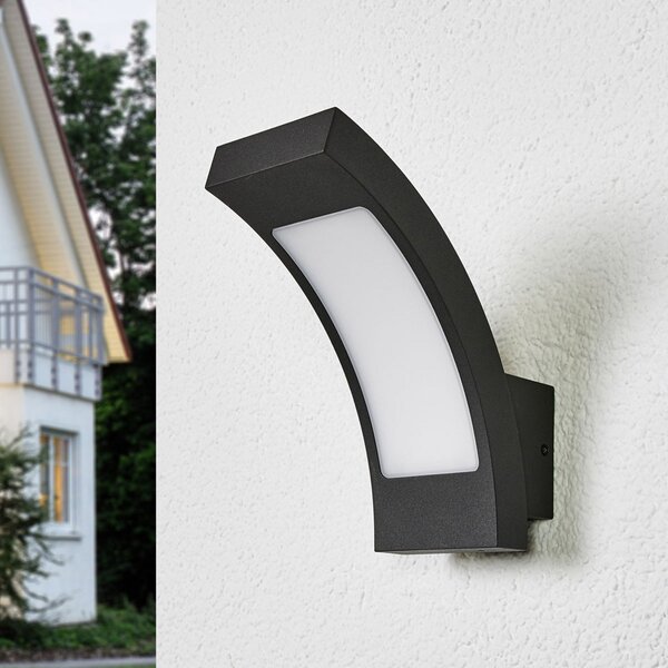 Venkovní svítidla Lucande, Juvia, Černá, Kov, Moderní
