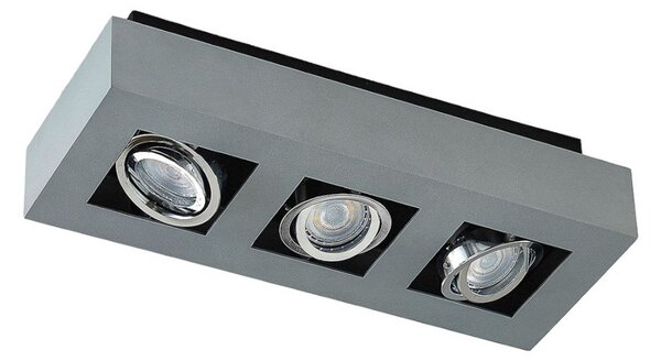 Stropní Lampa Arcchio, VINCE, stmívatelné, Šedá, Chodba, Hliník, Moderní