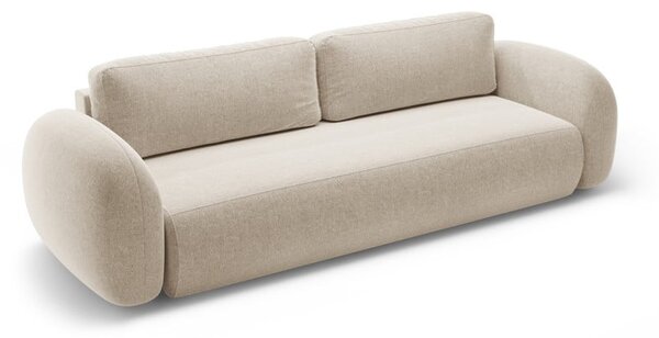 Béžová žinylková rozkládací/s úložným prostorem pohovka 262 cm Tonale – Cosmopolitan Design
