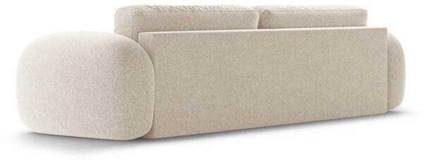 Béžová žinylková rozkládací/s úložným prostorem pohovka 262 cm Tonale – Cosmopolitan Design